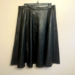 Alexia Admore Faux Leather Skater Skirt size 12 NWT